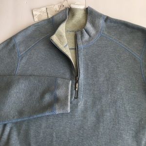 Tommy Bahama Reversible Sweater Sweatshirt 1/2 Zip